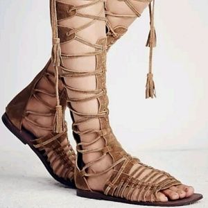 FREE PEOPLE Sun Seeker Tall Gladiator Sandals